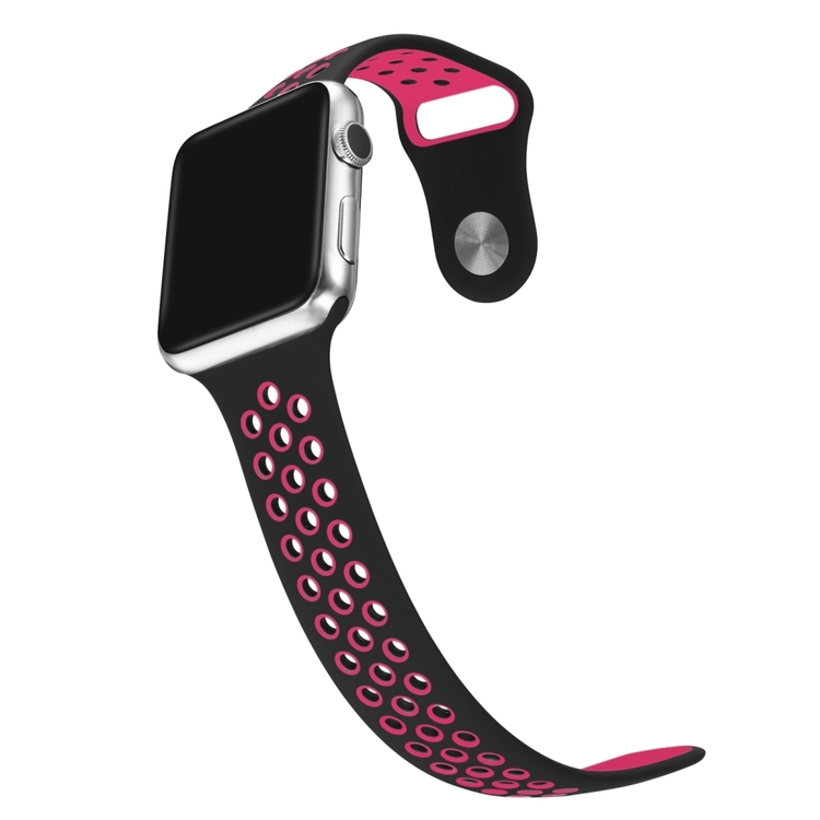 42 mm sportarmband för Apple Watch Svart Rosa