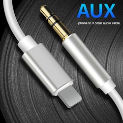 8 Pin till 3.5mm AUX Audio Adapter Kabel