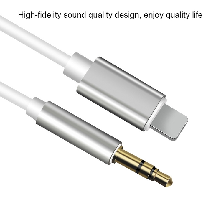 8 Pin till 3.5mm AUX Audio Adapter Kabel