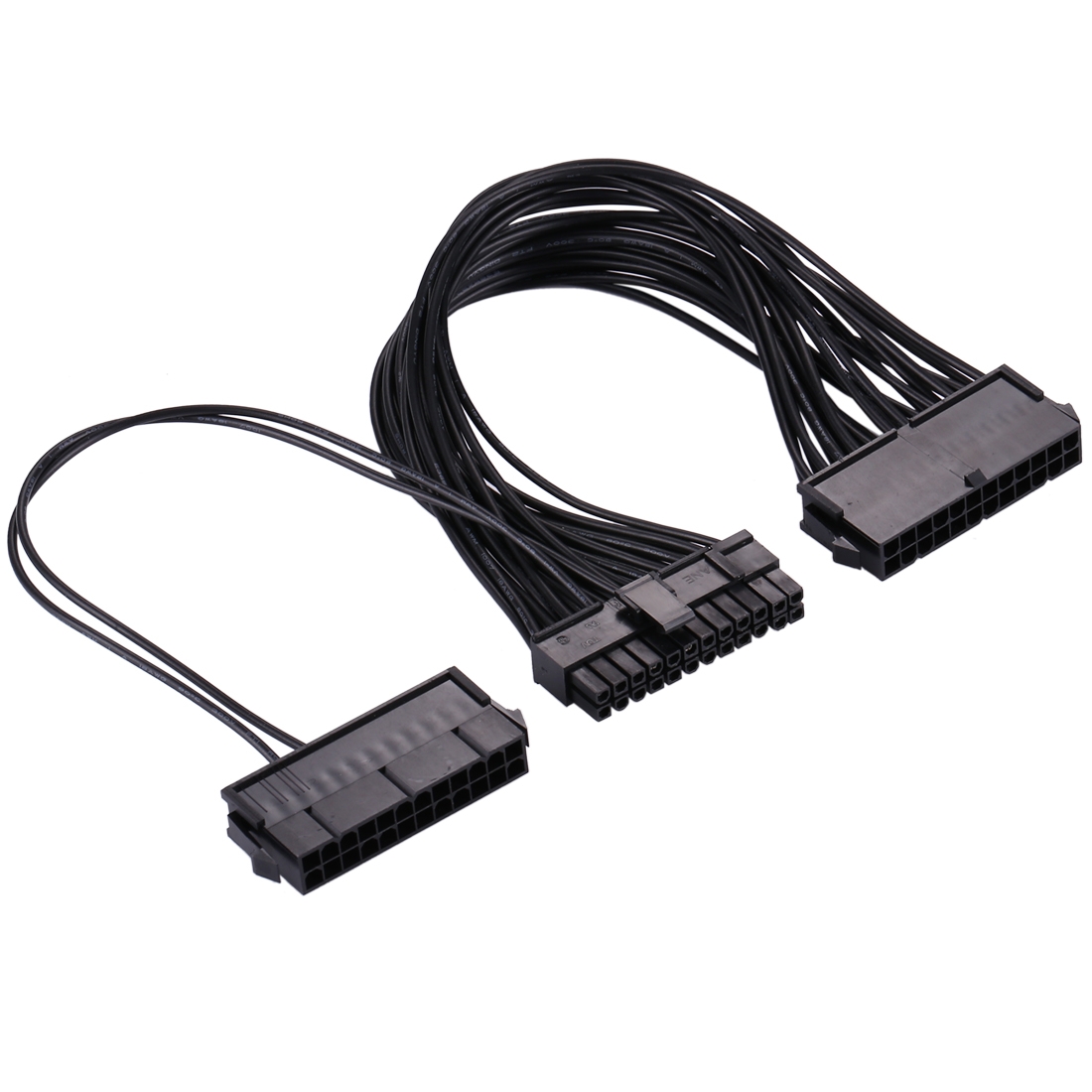 Dual PSU 24 pin ATX moderkortadapter PSU-kabel