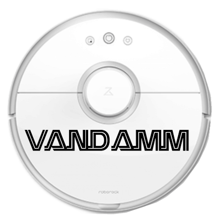 "VanDamm" dekal till robotdammsugare 28x3,5cm