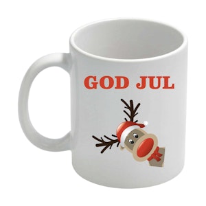 God Jul Rudolf Mugg