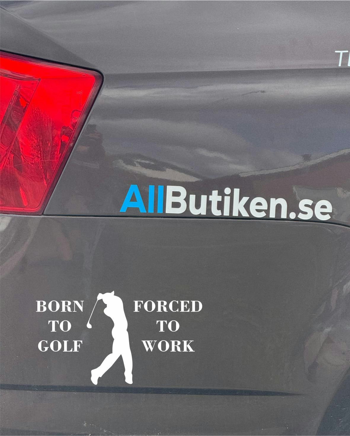 Born To Golf dekal