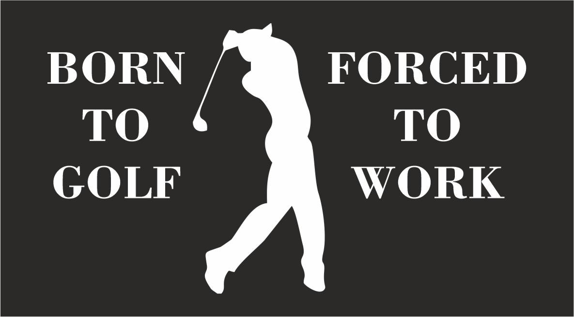 Born To Golf dekal