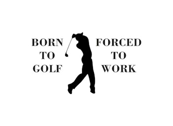 Born To Golf dekal