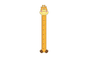 📏 Mät dig med Giraffen – En rolig och lärorik linjal för barn!