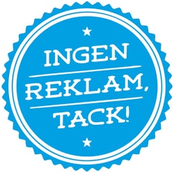 Ingen reklam, tack – snygg dekal med tydligt budskap