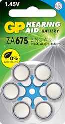 Hörapparatsbatteri ZA675 – 6-pack