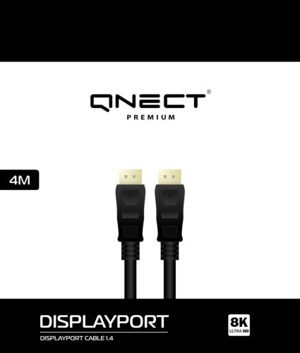 DisplayPort 1.4 hane till hane, 4 meter