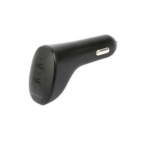 Billaddare 20W, 2x USB-C PD 20W, black