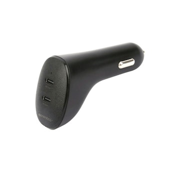 Billaddare 20W, 2x USB-C PD 20W, svart
