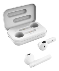 True Wireless Stereo hörlurar med laddningsetui, semi-in-ear, BT 5, mattvit