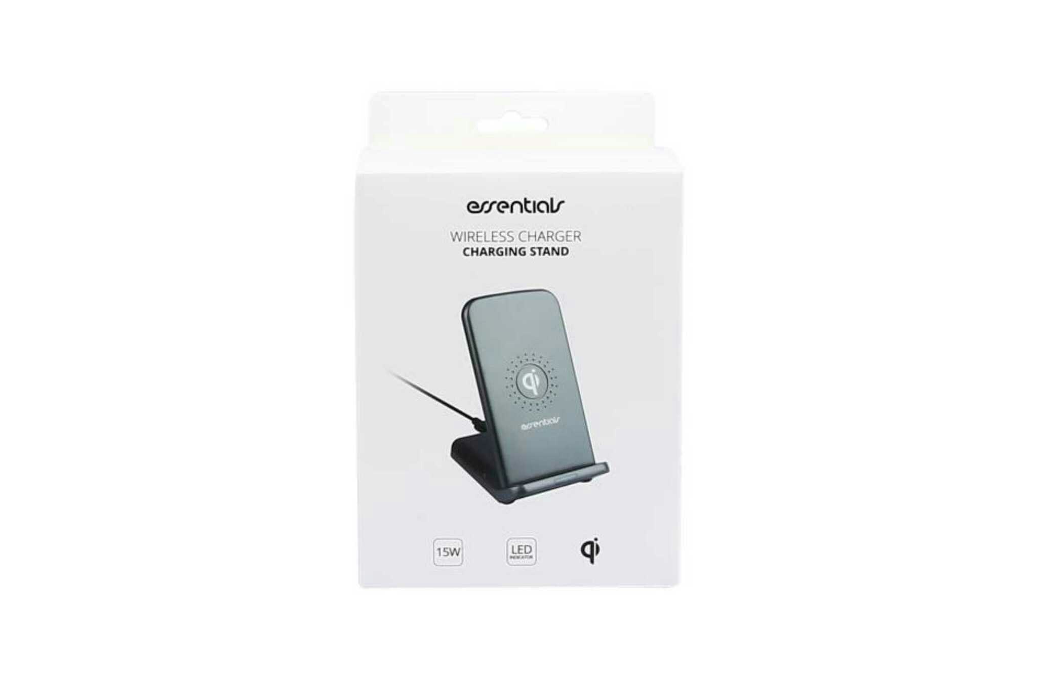 Qi Trådlös laddningsplatta 15W, USB-C kabel, 1m