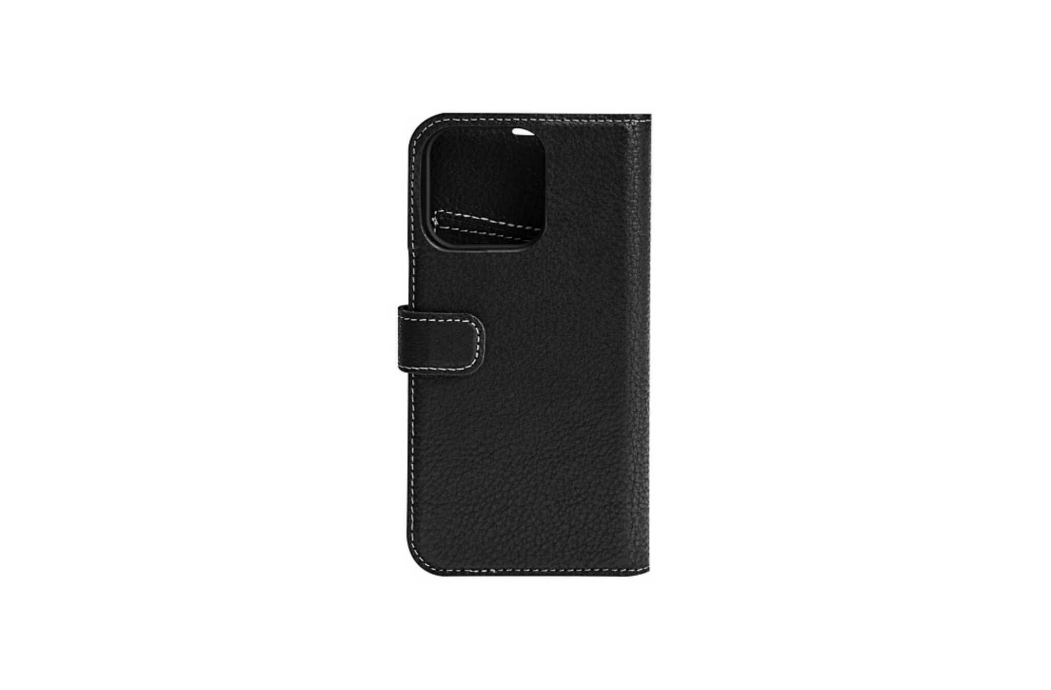 📱 iPhone 12 Mini Läderplånbok – Avtagbart Fodral – Svart