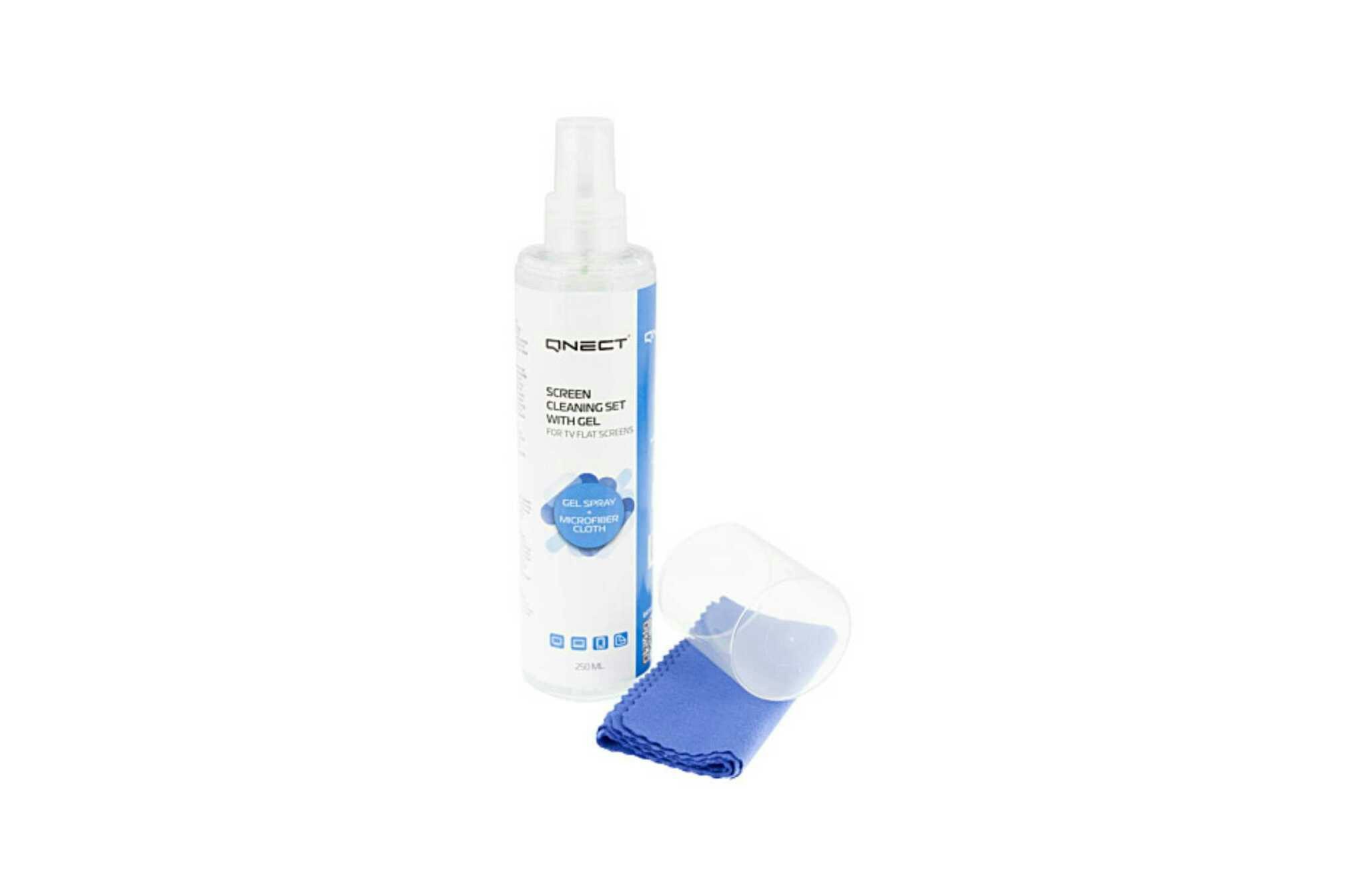 Skärmrengöringsspray, 250 ml + mikrofiberduk