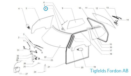 Fönsterlist - Chatenet CH26/CH32