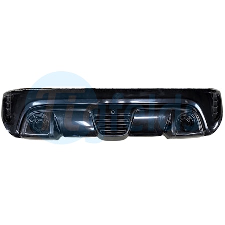 Spoiler till stötfångare bak - Ligier JS50/JS50L Sport V2/V3 (Original Svart)