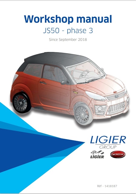 Arbetsmanual - Ligier JS50 Gen 3 digital utgåva (Engelska)