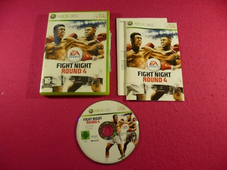 Fight Night Round 4 Xbox 360 PAL Nordisk Utgåva