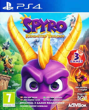 (Nytt) Spyro Reignited Trilogy PS4 Playstation 4 Svenskt Språk