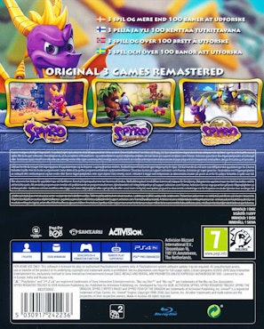 (Nytt) Spyro Reignited Trilogy PS4 Playstation 4 Svenskt Språk