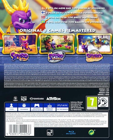 (Nytt) Spyro Reignited Trilogy PS4 Playstation 4 Svenskt Språk