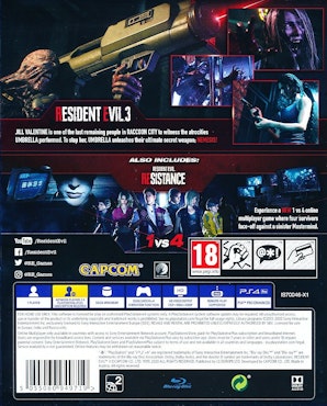 (Nytt) Resident Evil 3 Remake PS4 Playstation 4