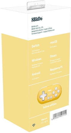 (Nytt) 8BitDo Zero 2 Yellow Edition