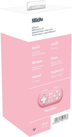 (Nytt) 8BitDo Zero 2 Pink Edition