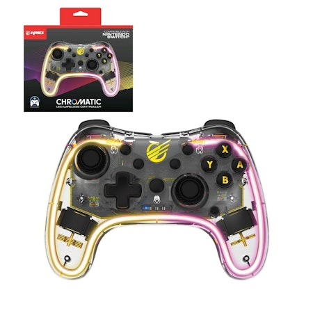 (Nytt) KMD Wireless Pro Controller - Chromatic LED Nintendo Switch