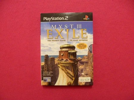 Myst III / 3 Exile - Paperback cover PS2 Playstation 2 PAL