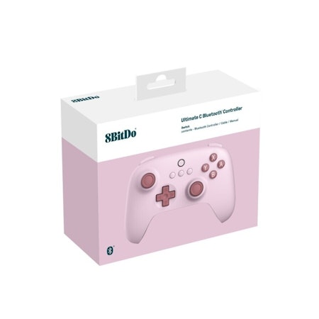 8BitDo Handkontroll Ultimate C Bluetooth Controller Rosa
