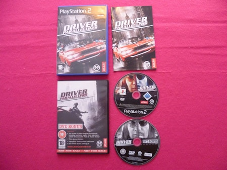 Driver Parallel Lines inkl Bonus DVD PS2 Playstation 2 PAL Nordisk Utgåva