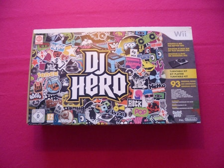 Dj Hero Nintendo Wii ink. Turntable Nytt/Oanvänt