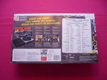 Dj Hero Nintendo Wii ink. Turntable Nytt/Oanvänt