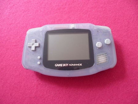 Game Boy Advance Konsol Transparent Inkl. Väska