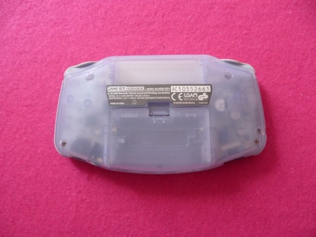 Game Boy Advance Konsol Transparent Inkl. Väska