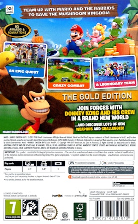 (Nytt) Mario + Rabbids Kingdom Battle: Gold Edition - Nintendo Switch *Code in a box*