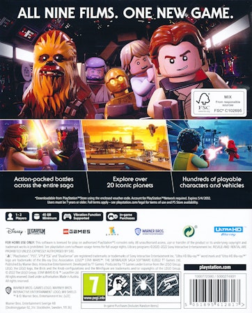 (Nytt) Lego Star Wars: The Skywalker Saga PS5 Playstation 5