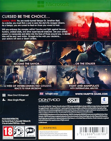 (Nytt) Vampyr - Xbox One