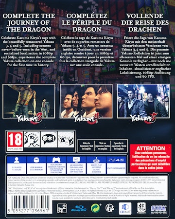 (Nytt) The Yakuza - Remastered Collection PS4 Playstation 4