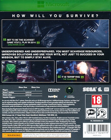 (Nytt) Alien Isolation - Xbox One