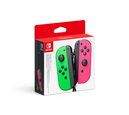 (Nytt) Nintendo Switch Joy-Con - Neon Green / Neon Pink