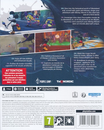 (Nytt) Epic Mickey Rebrushed - PS5 Playstation 5
