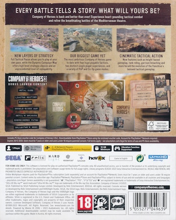 (Nytt) Company of Heroes 3: Console Edition(Steelbook) - PS5 Playstation 5