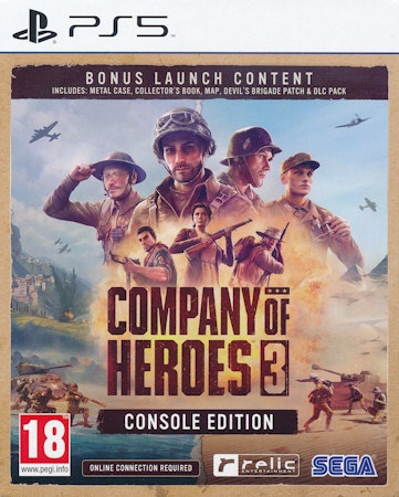 (Nytt) Company of Heroes 3: Console Edition(Steelbook) - PS5 Playstation 5