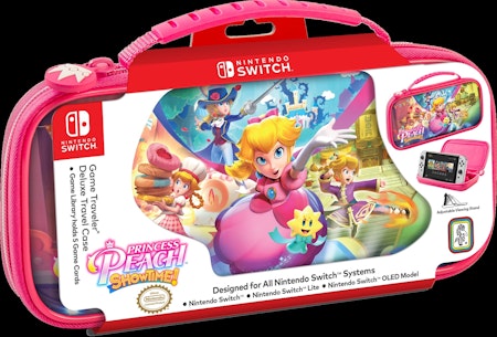(Nytt) Nintendo Switch Deluxe Travel Case - Princess Peach Showtime!