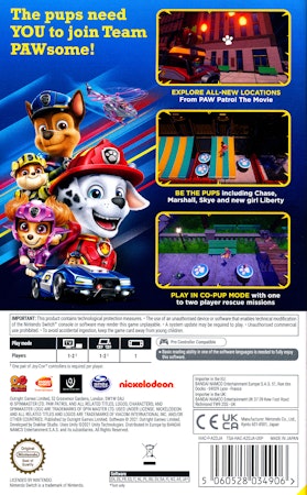 (Nytt) Paw Patrol: Adventure City Walls - Nintendo Switch