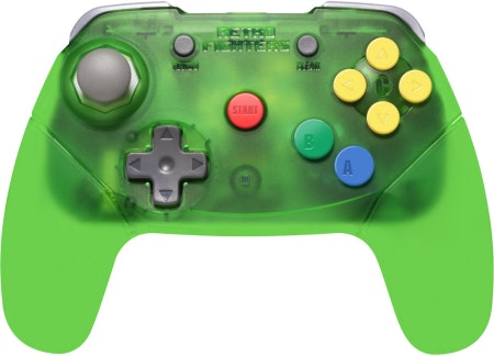 (Nytt) Retrofighters Brawler64 2.4 Ghz Wireless Gamepad Extreme Green - N64 Nintendo 64