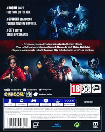 (Nytt) Resident Evil 2 Remake - PS4 Playstation 4